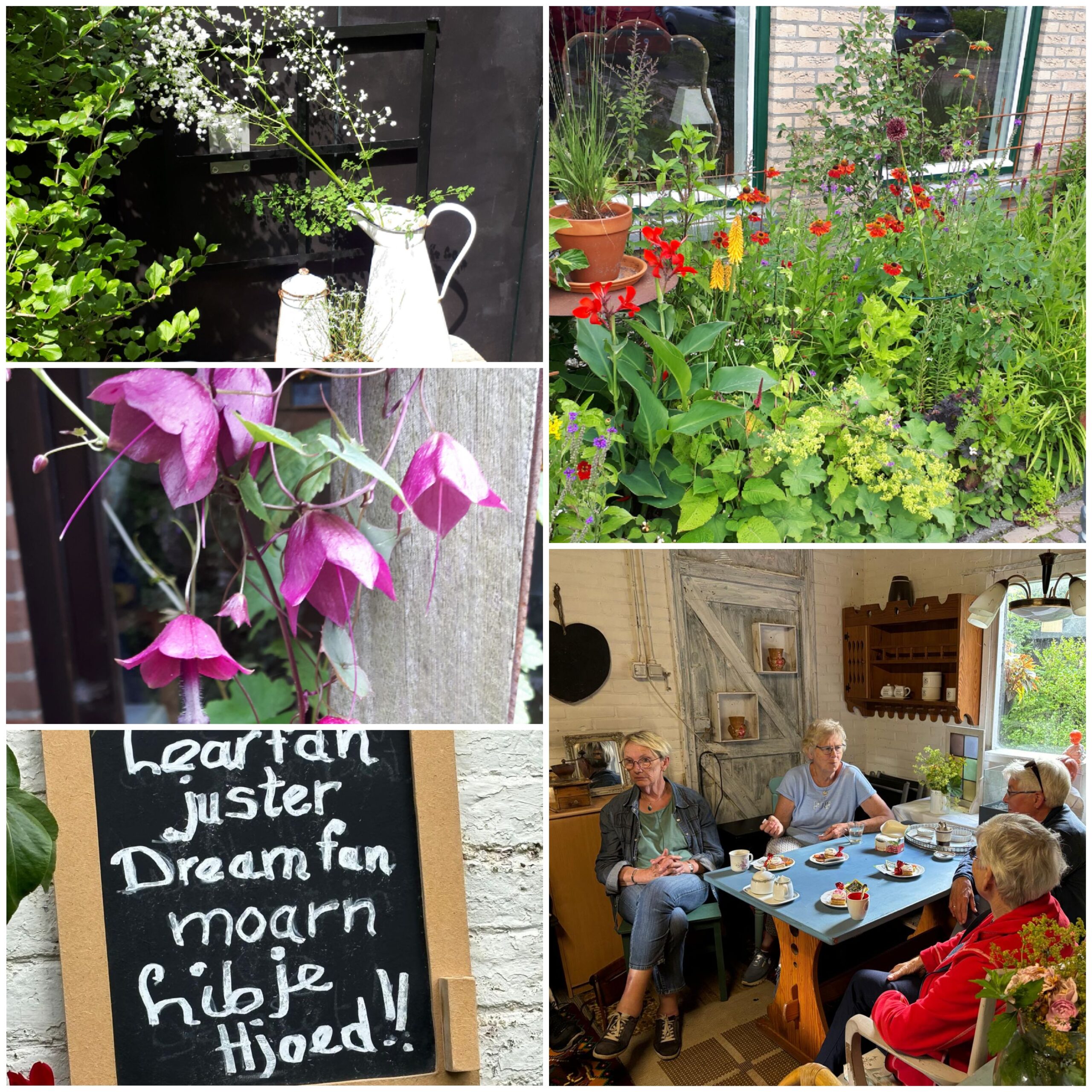 Tuinclub bij It Paradyske in Britsum