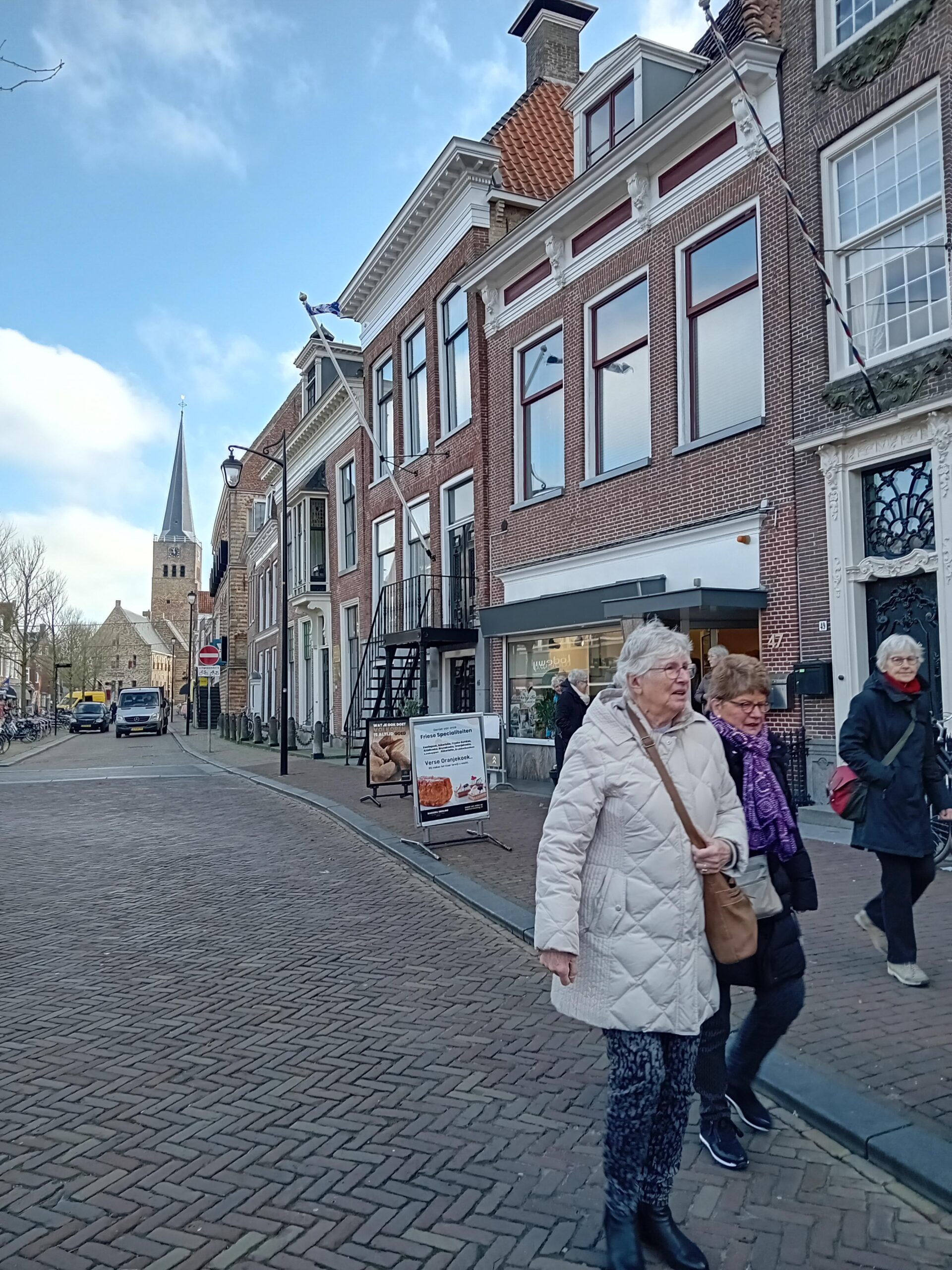 Bezoek aan Franeker (bakkerij Siesling, Grand Café De Doelen, Botniastins) op 7 februari 2025