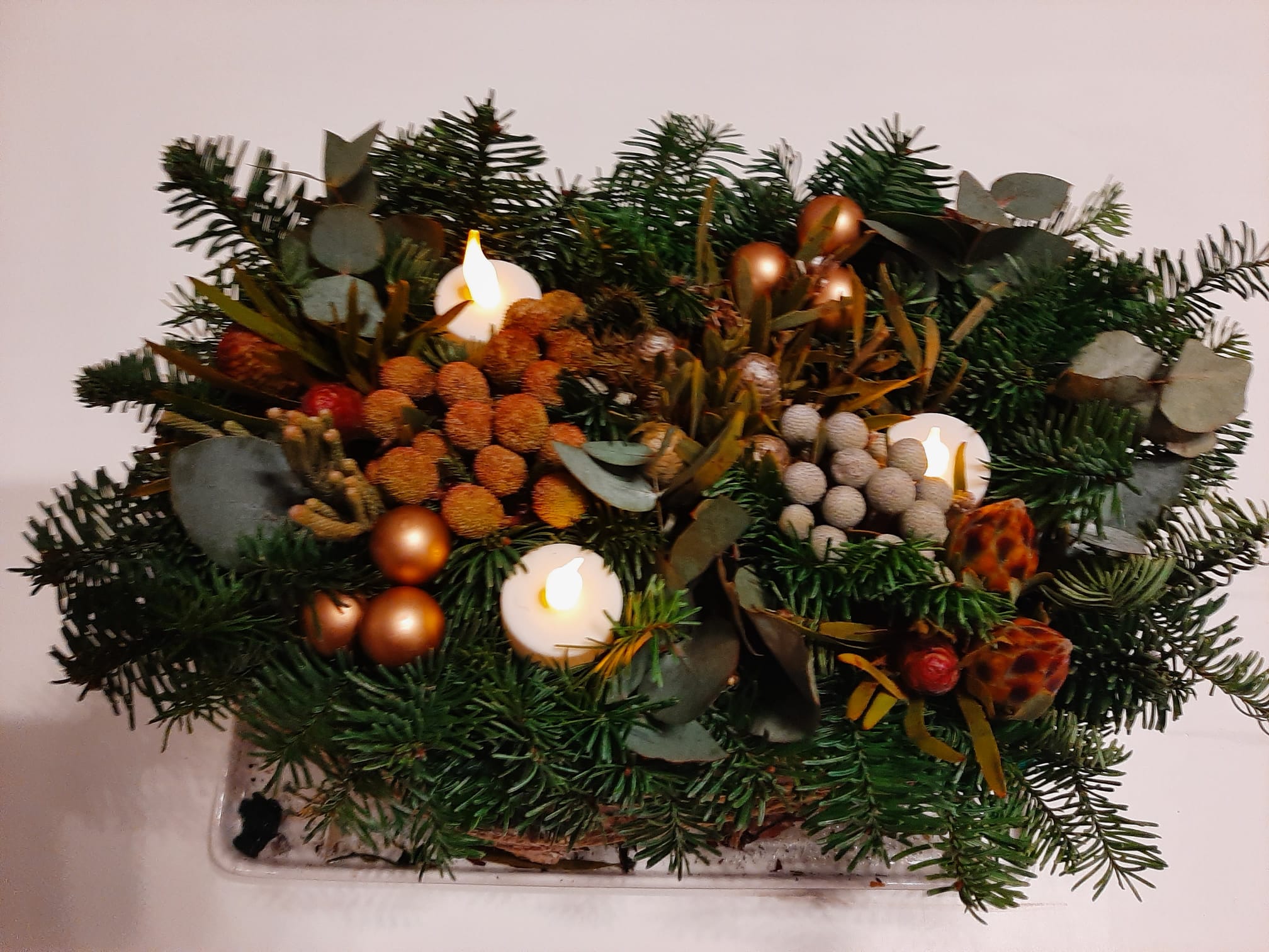 Kerststukjes maken – ws Creatief met bloemen/groen