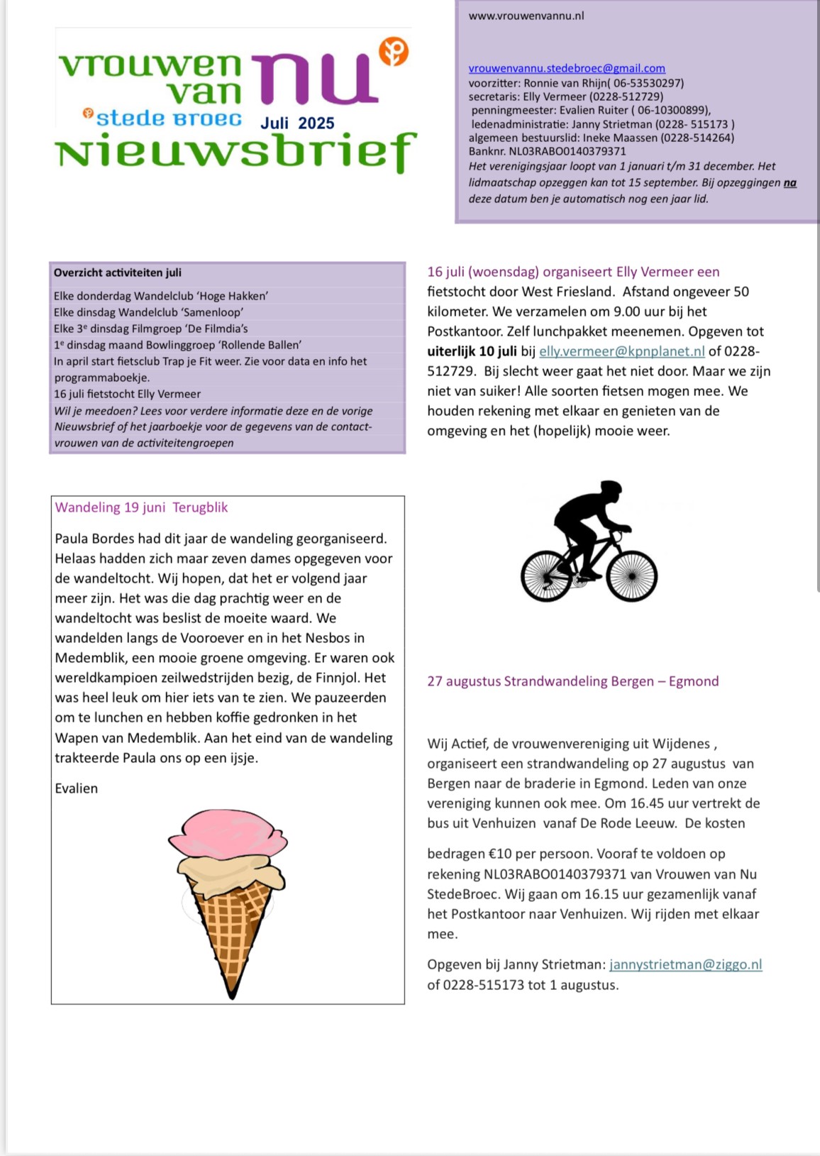 Nieuwsbrief juli 2025