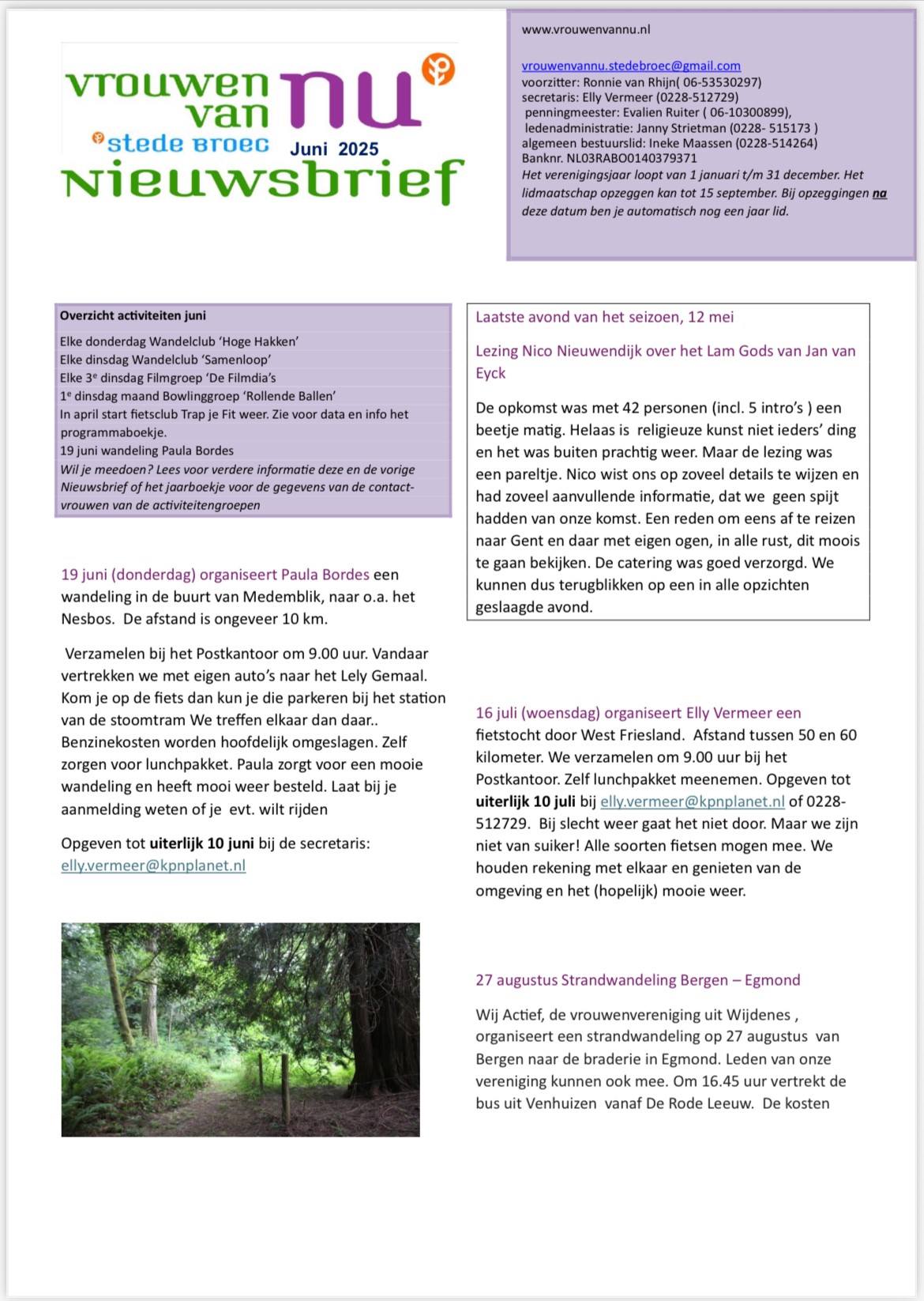 Nieuwsbrief juni 2025