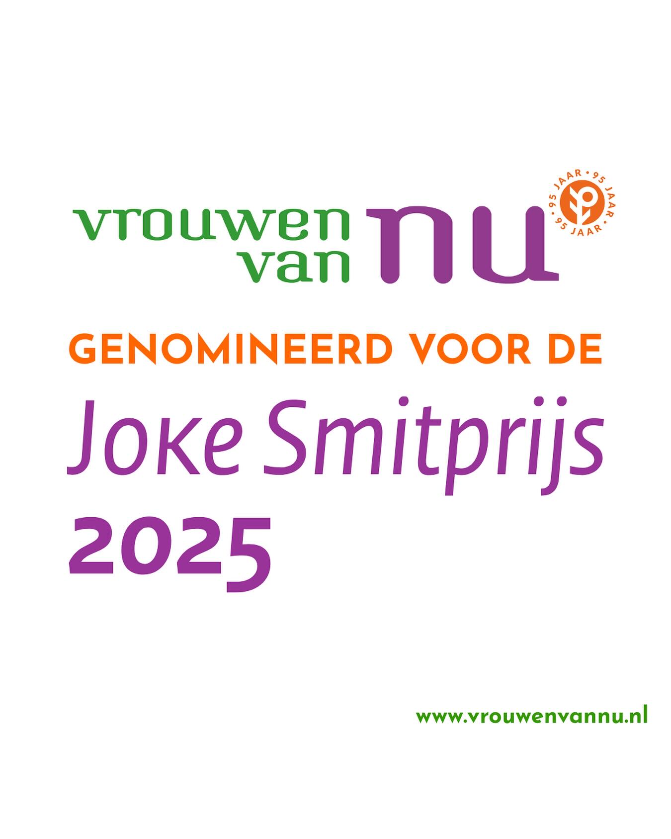 Genomineerd voor de Joke Smitprijs