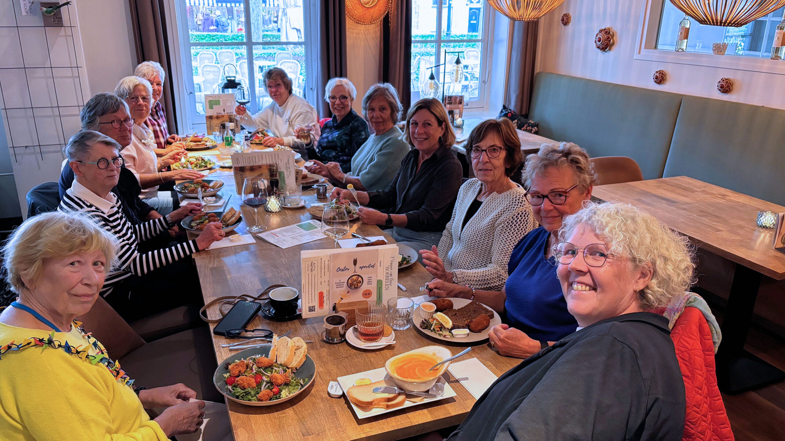 Wandelen Veere en daarna gezellig lunchen.