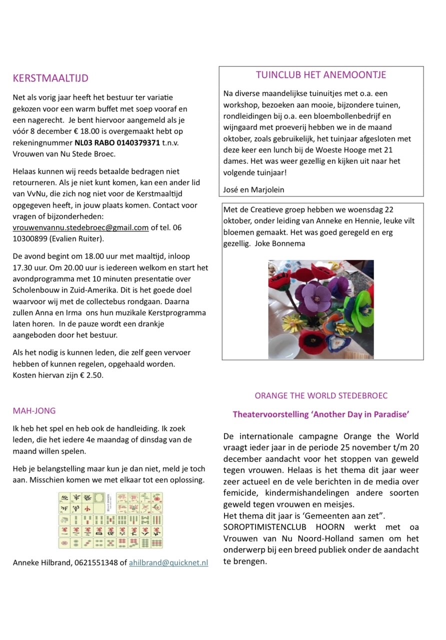 Nieuwsbrief november 2025