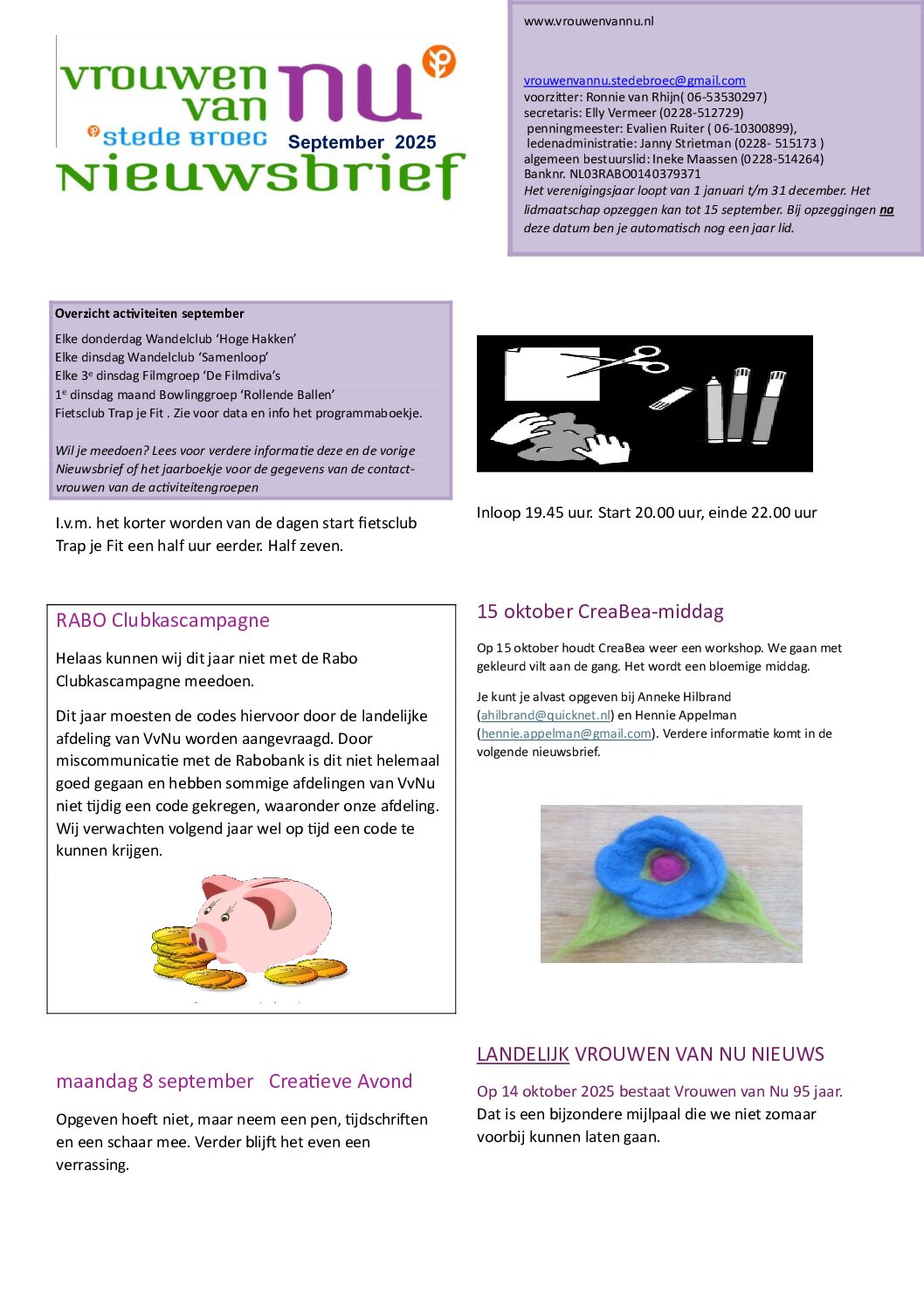 Nieuwsbrief september 2025