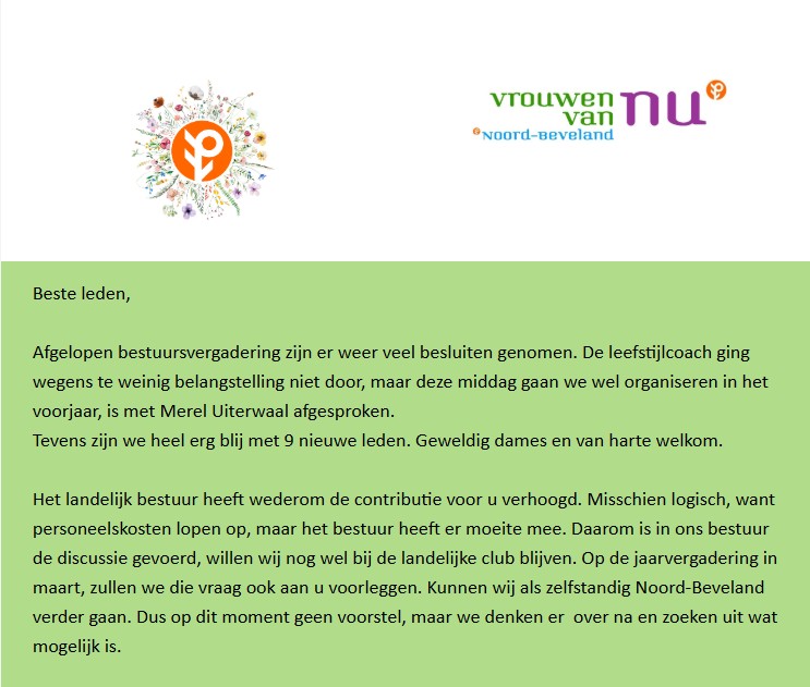 Nieuwsbrief december