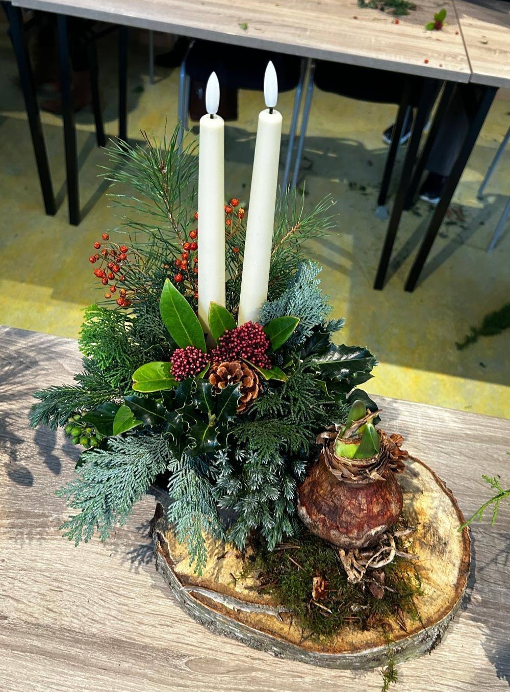 Workshop kerststukje