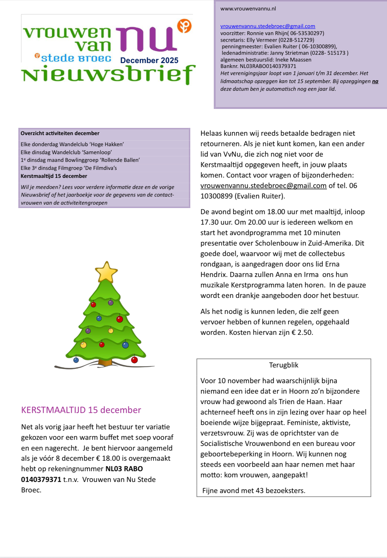 Nieuwsbrief december 2025