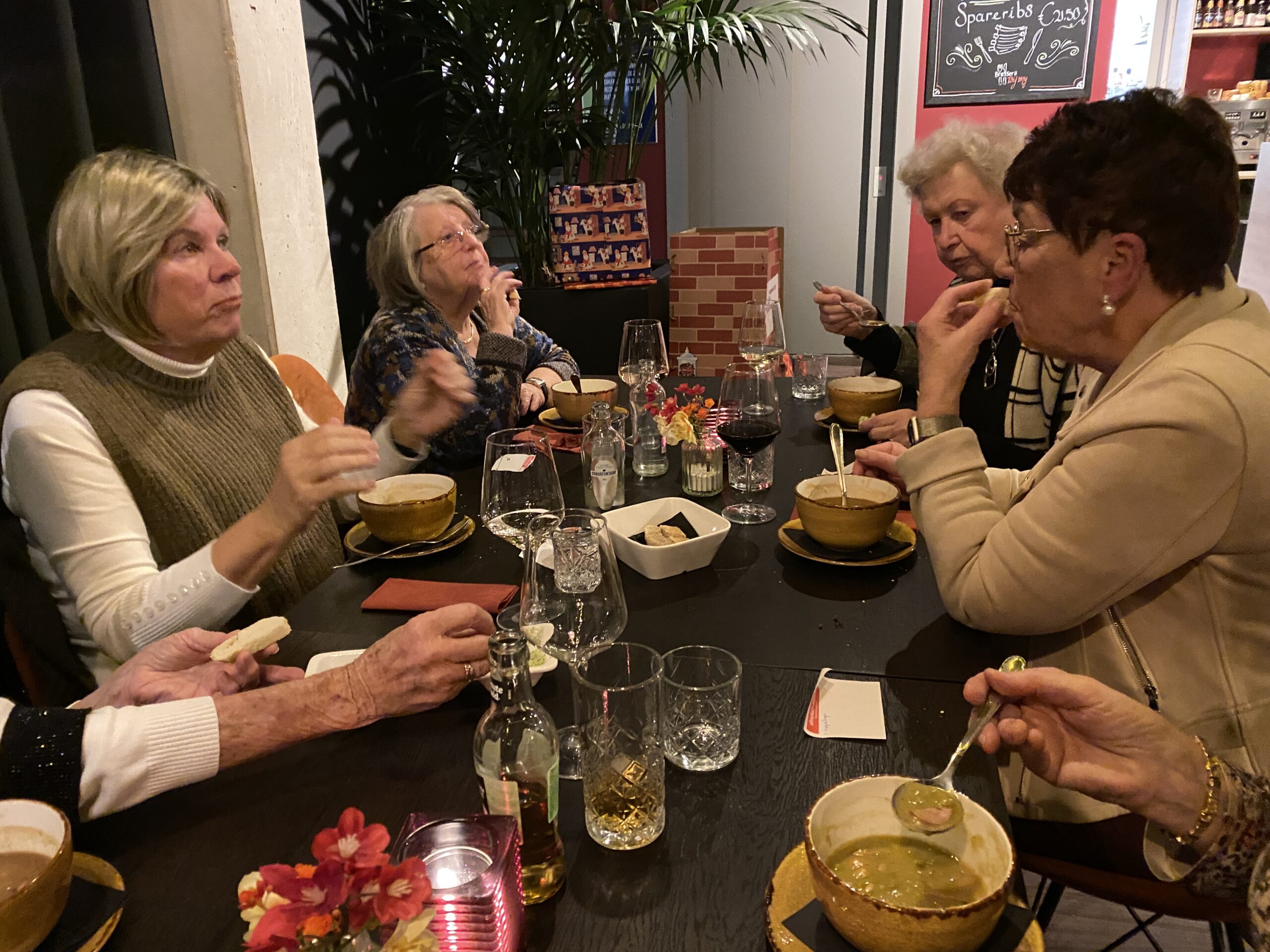 Wintersoep eten bij Brasserie BijMy met de eetclub