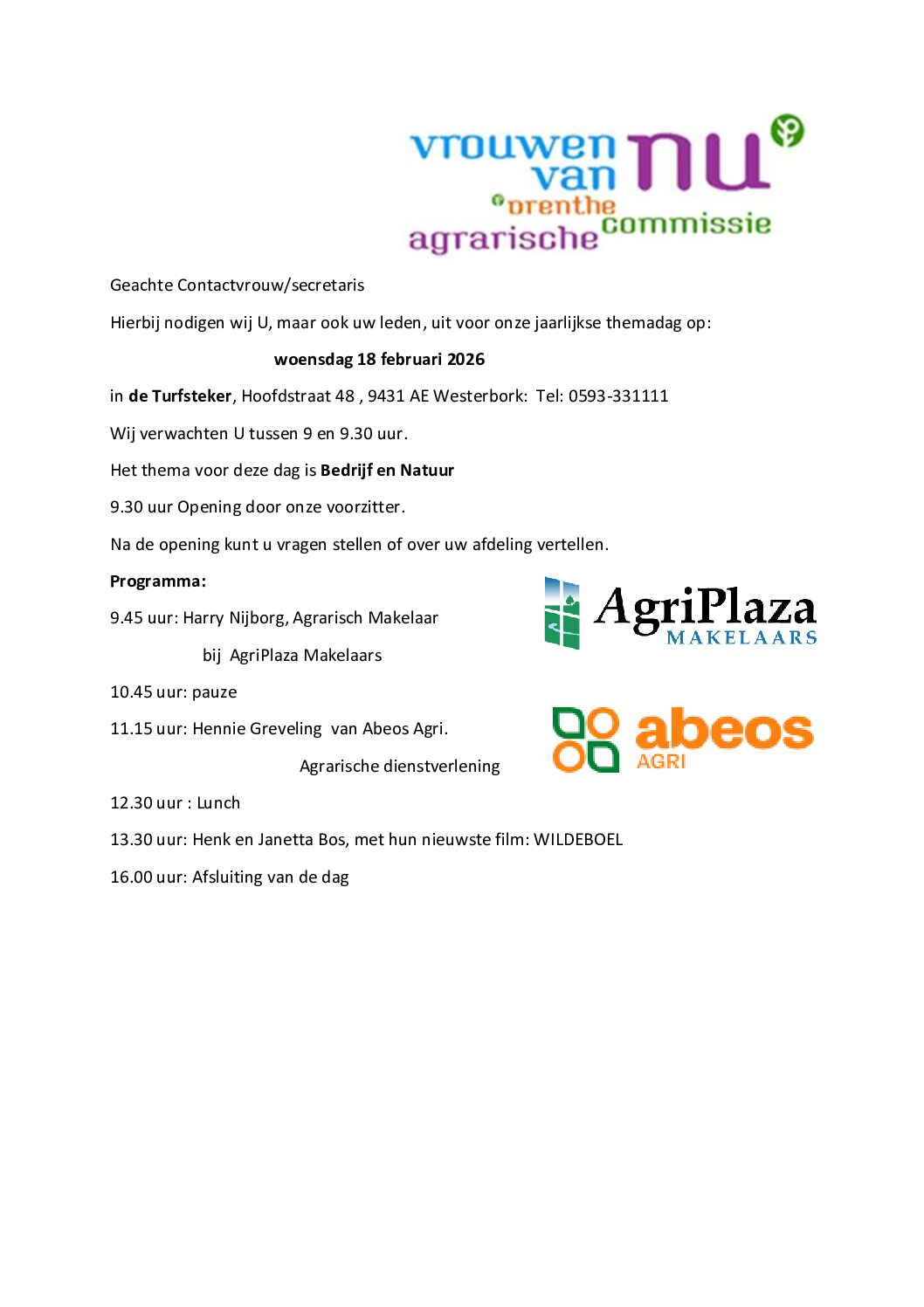 Thema dag agrarische dag