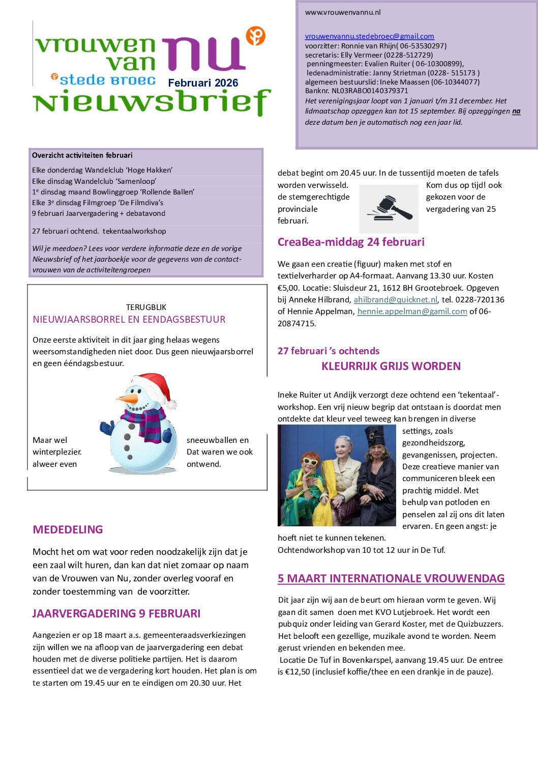 Nieuwsbrief februari 2026