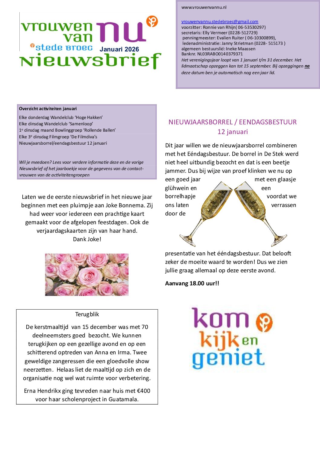 Nieuwsbrief januari 2026