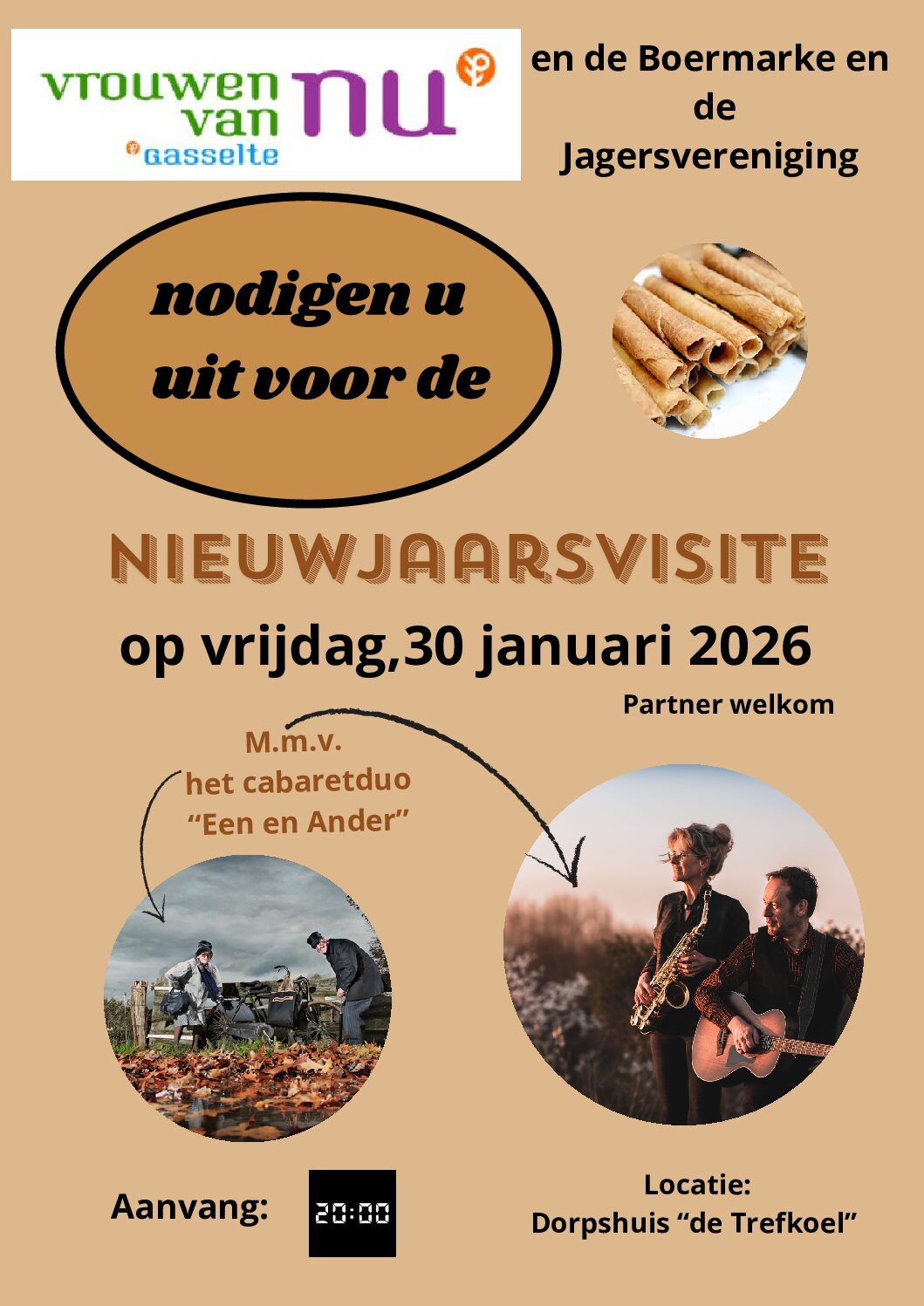 Nieuwe datum nieuwjaarsvisite! Gepland op 30 januari 2026