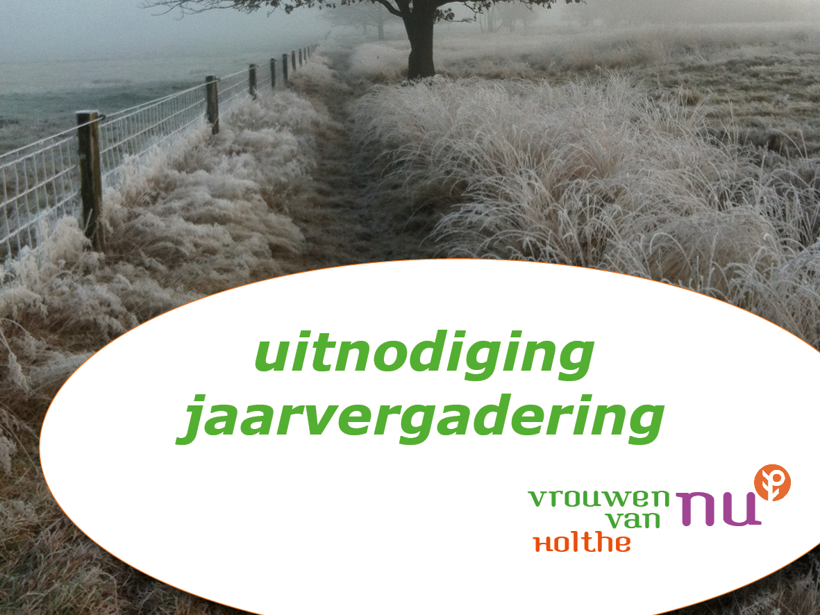 Jaarvergadering.