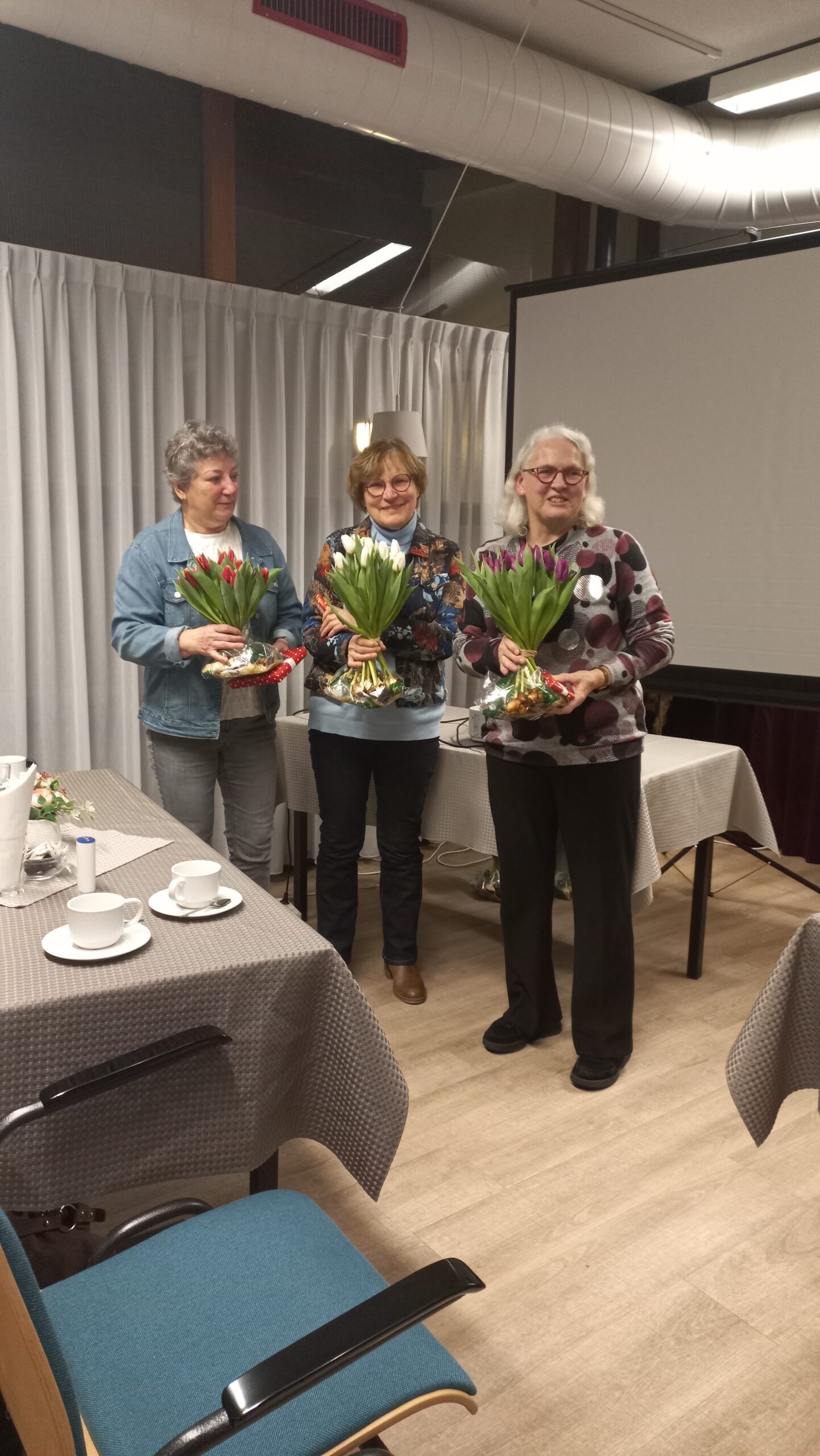 Huldiging van drie trouwe  leden januari 2026