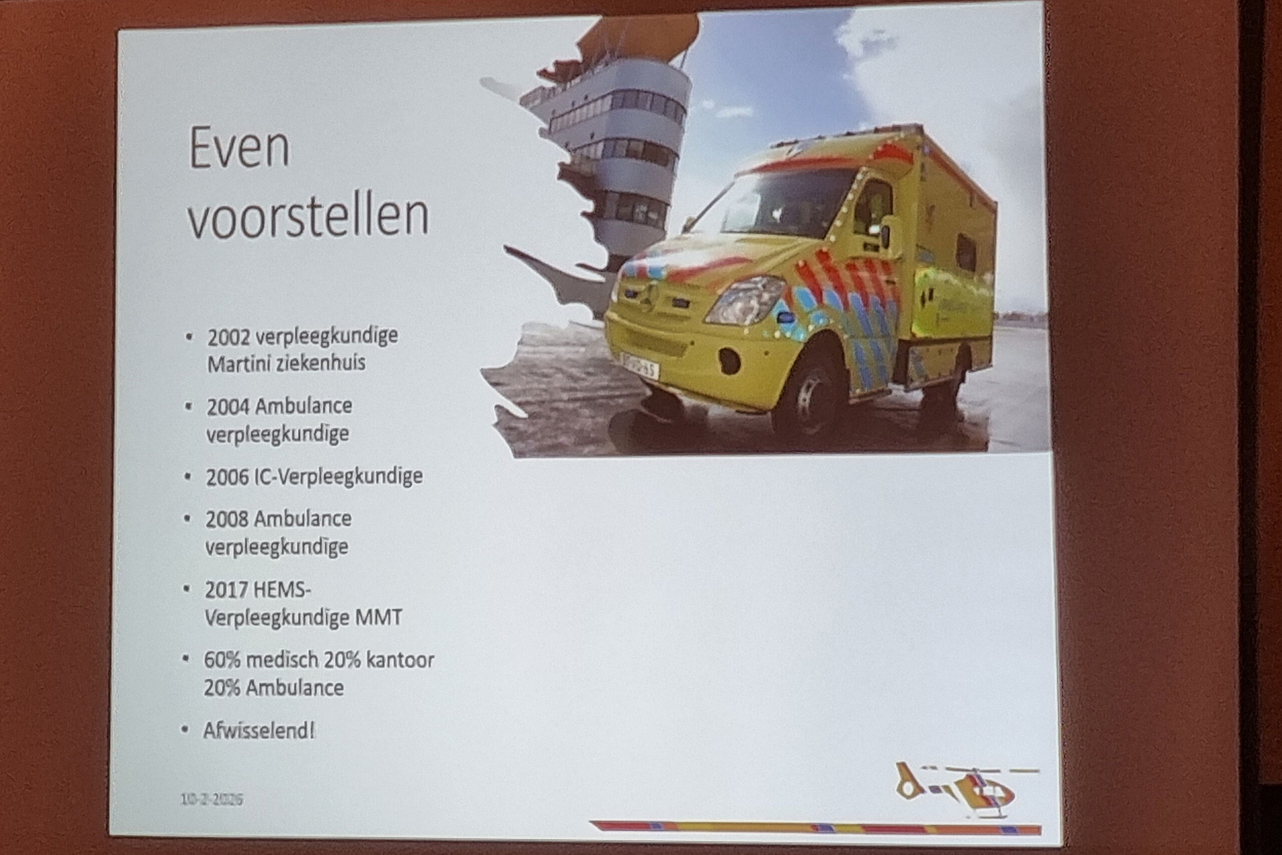 2026 Jaarvergadering met het Mobiel Medisch Team uit Groningen