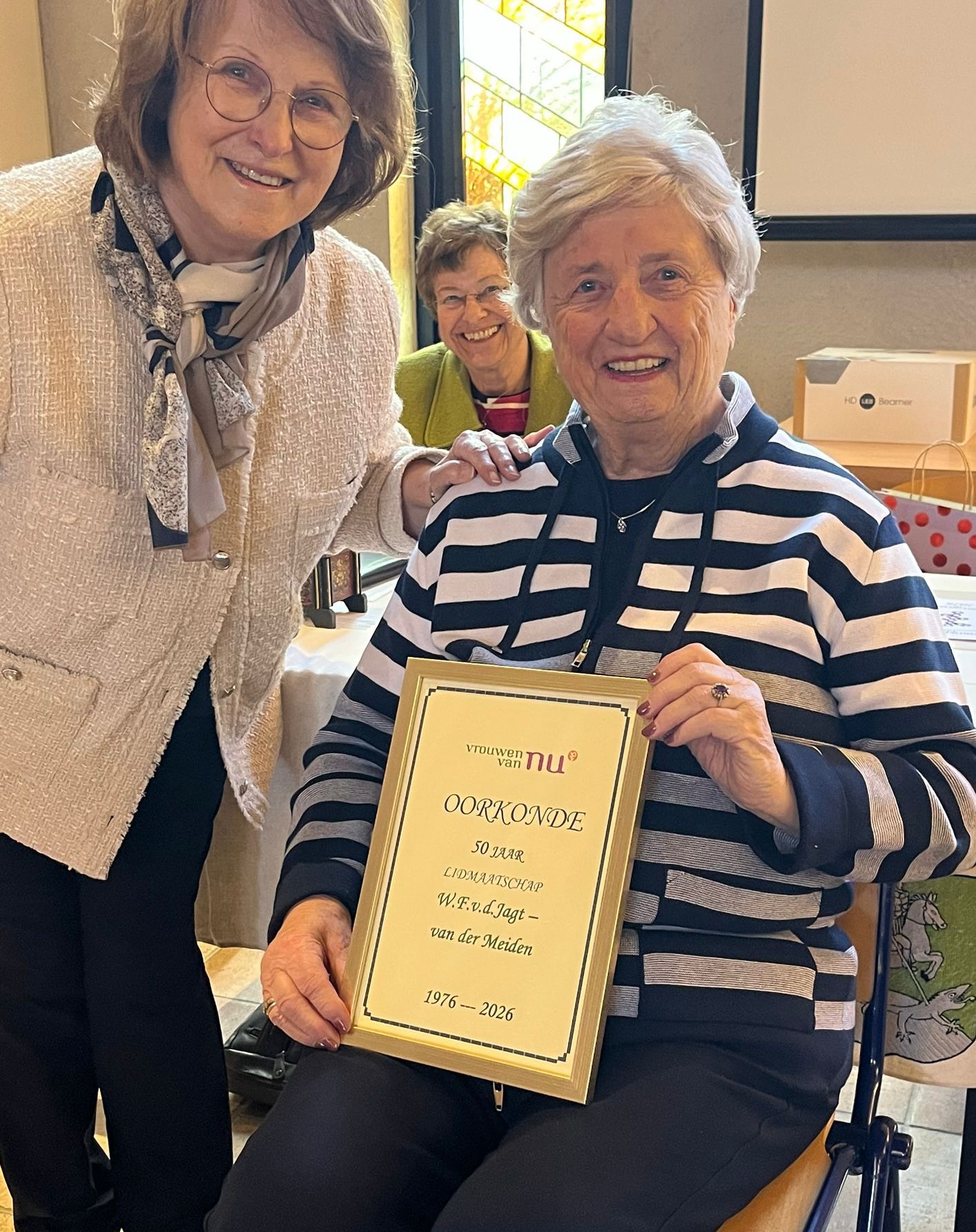 Wil van der Jagt 50 jaar lid.