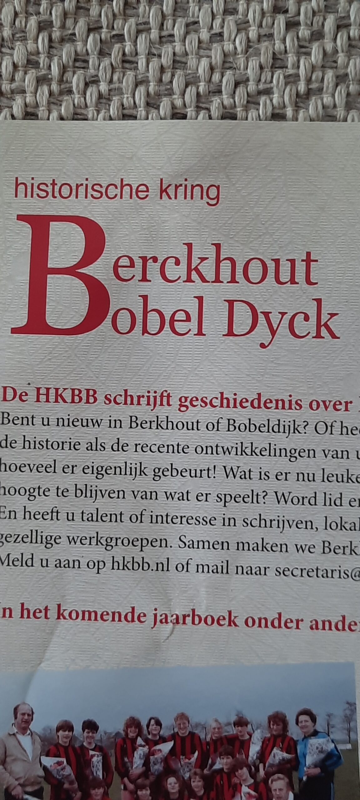 Historische Kring blikt terug op het verleden want niemand kan in de toekomst kijken