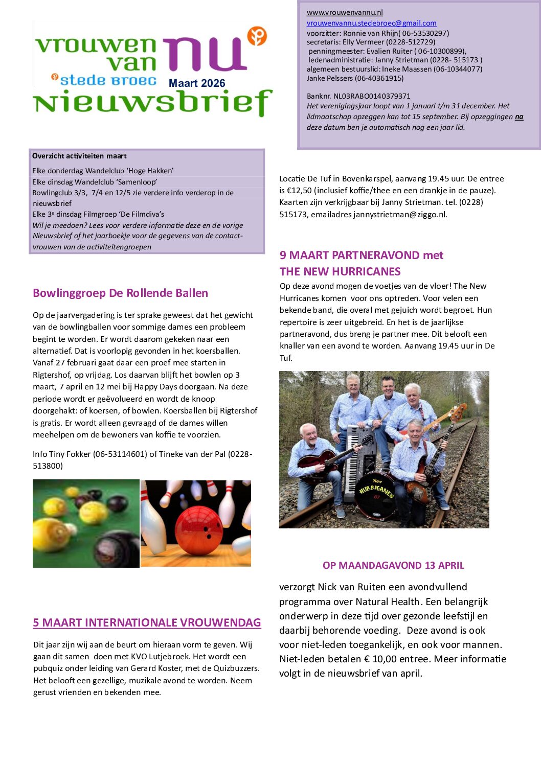 Nieuwsbrief maart 2026