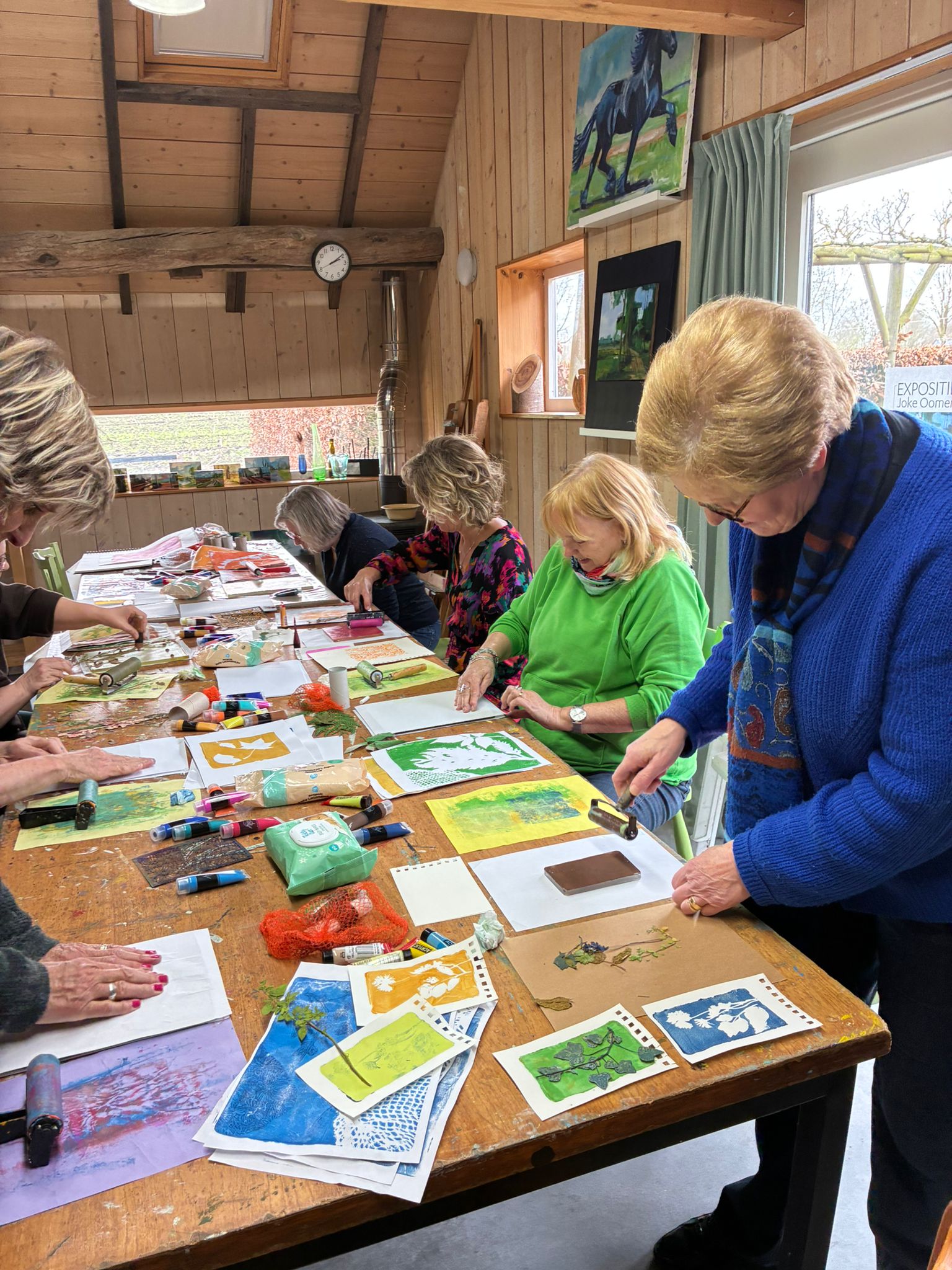 Verslag workshop Gelli painting 12-03-2026