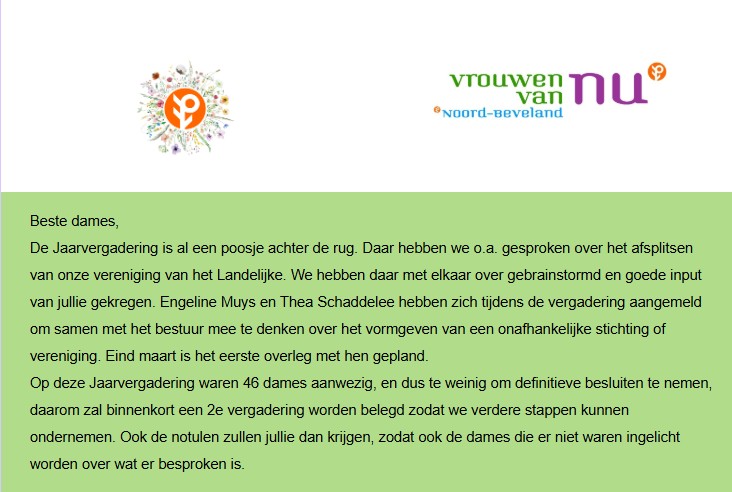 Nieuwsbrief april