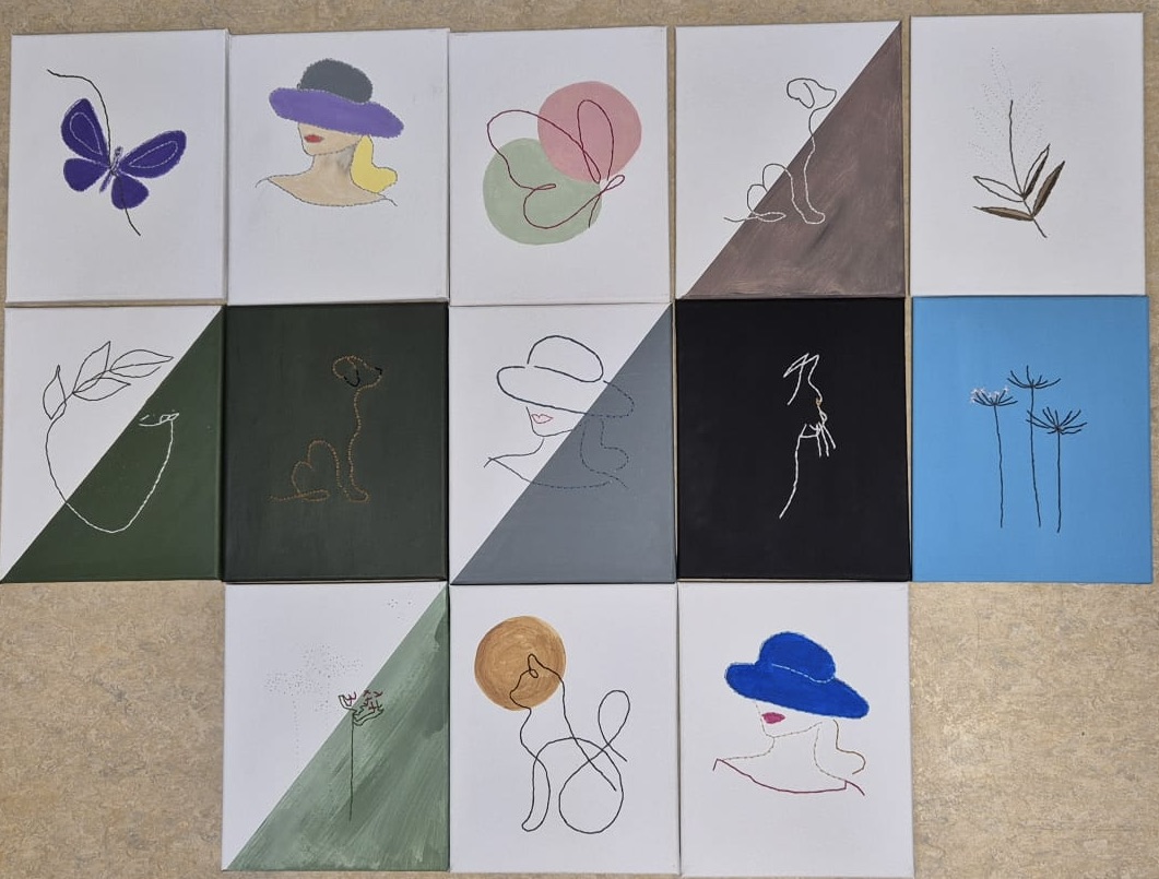 Workshop Borduren op canvas