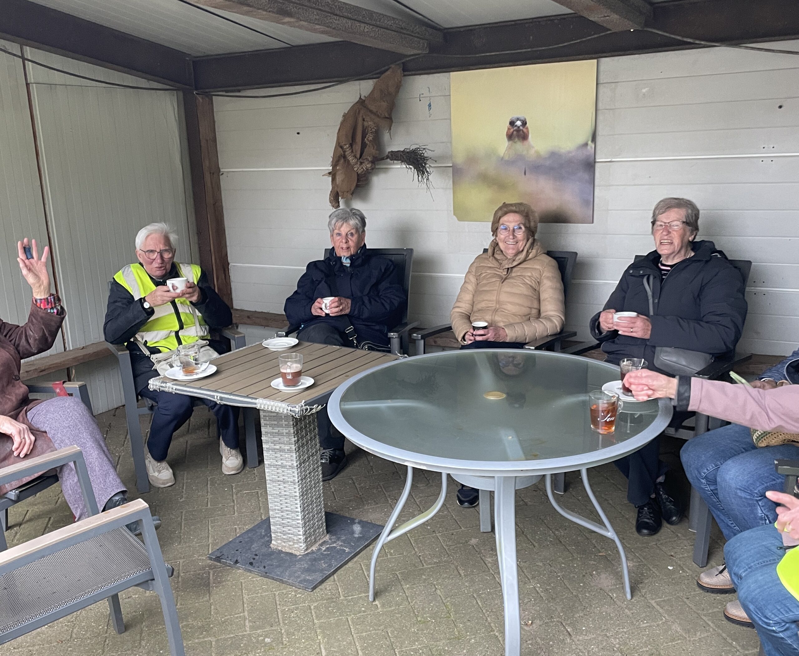 1ste rondje van de fietsclub