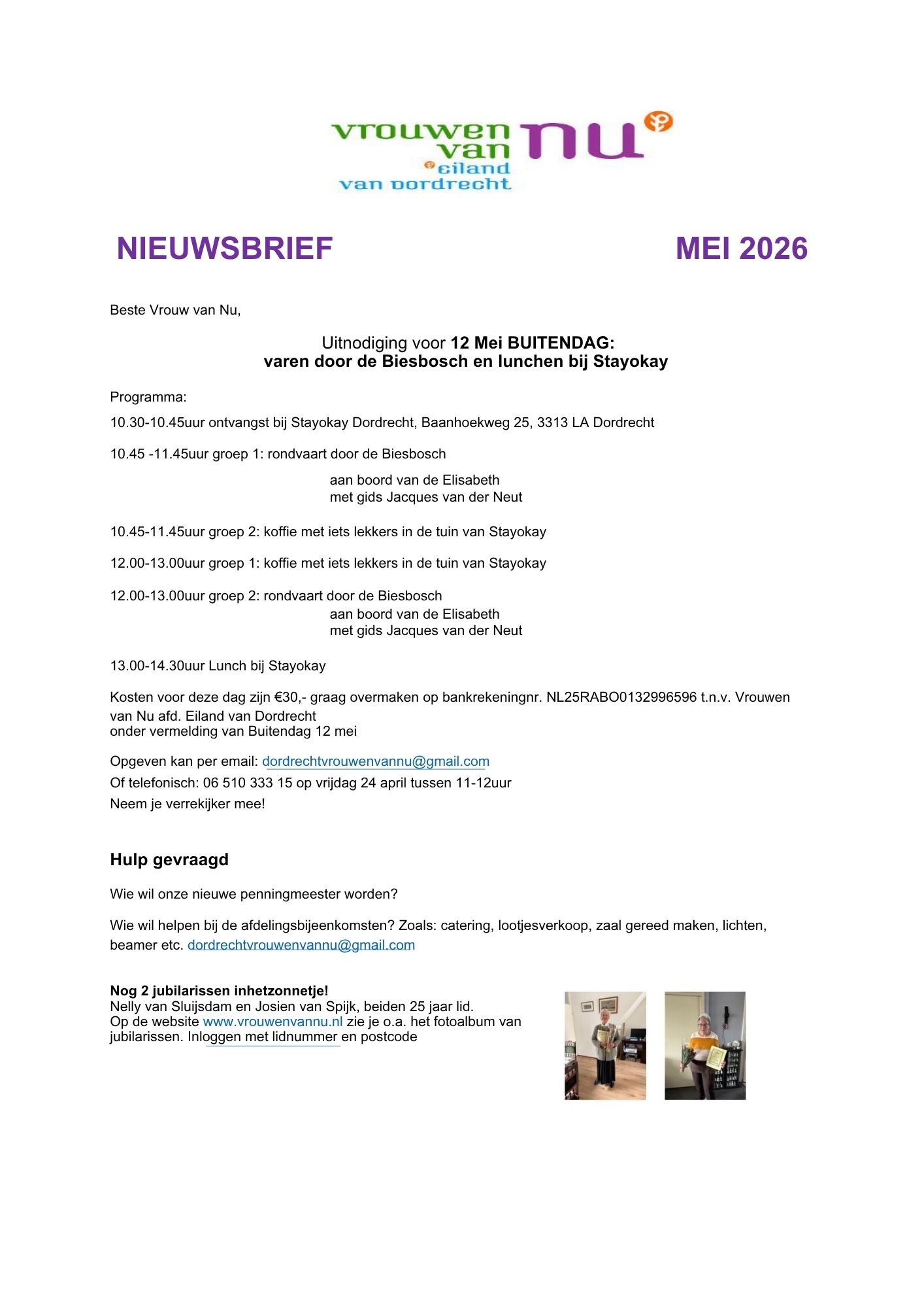 Nieuwsbrief Mei 2026