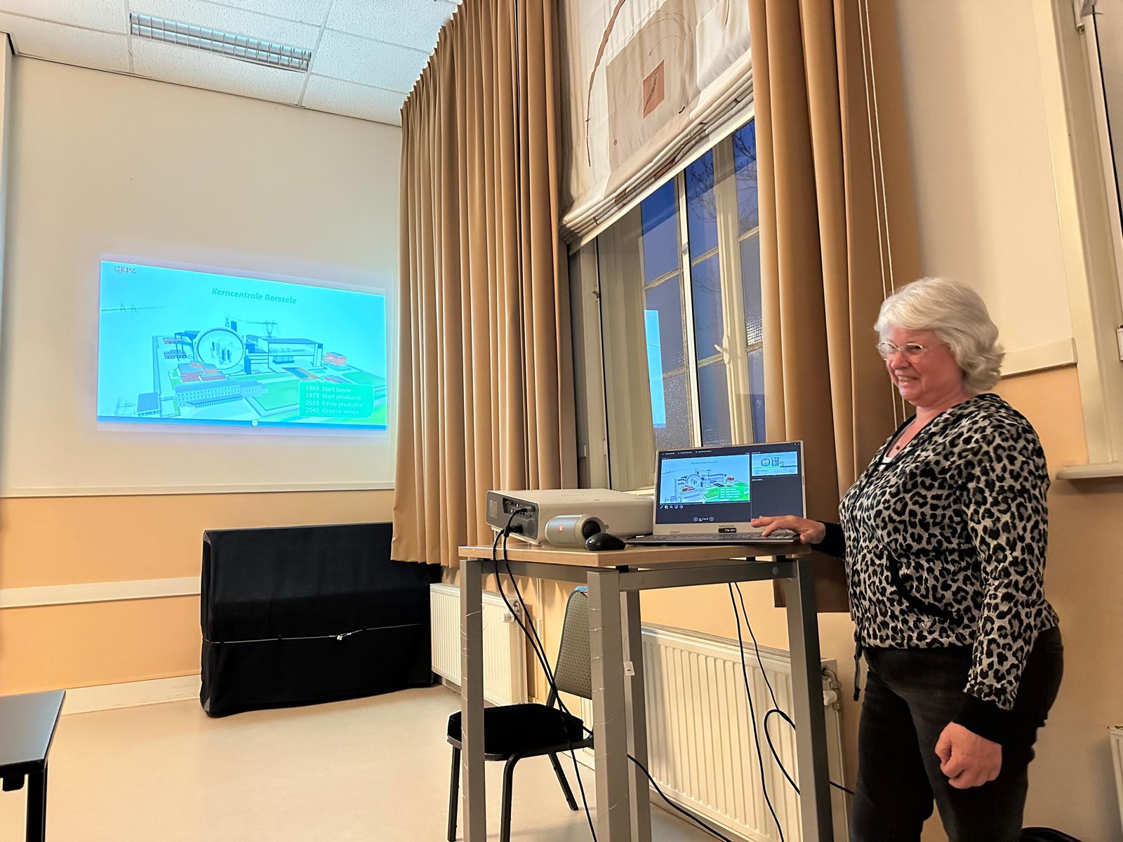 ledenvergadering en presentatie over werken bij de kerncentrale / EPZ