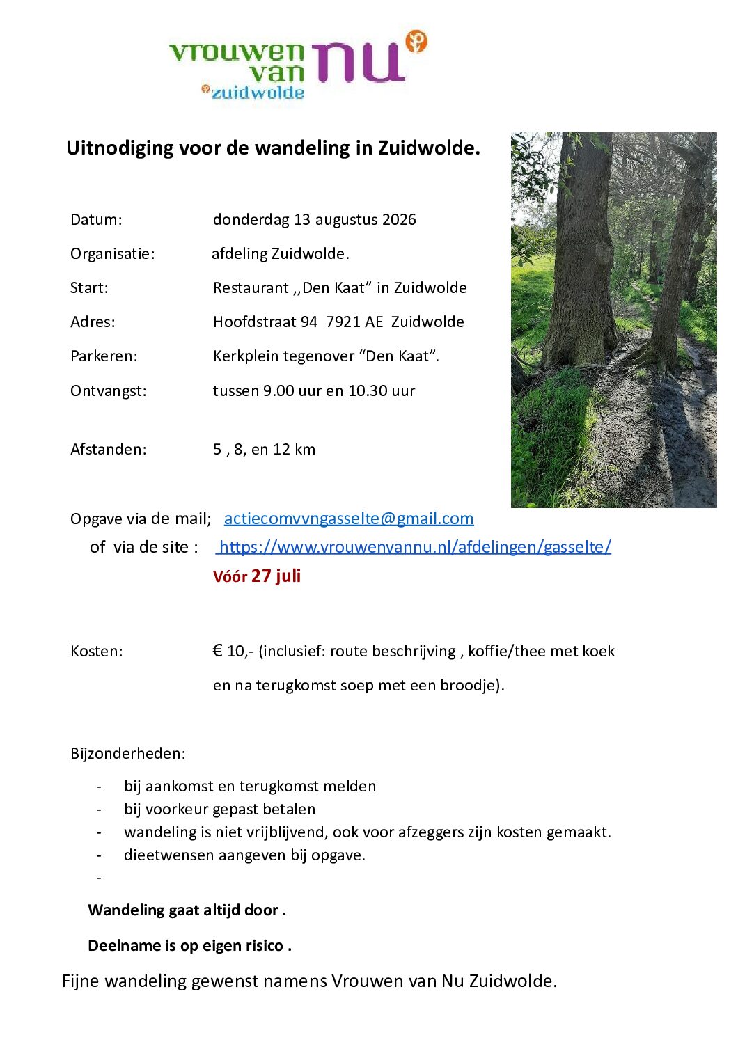 Provinciale wandeling Zuidwolde