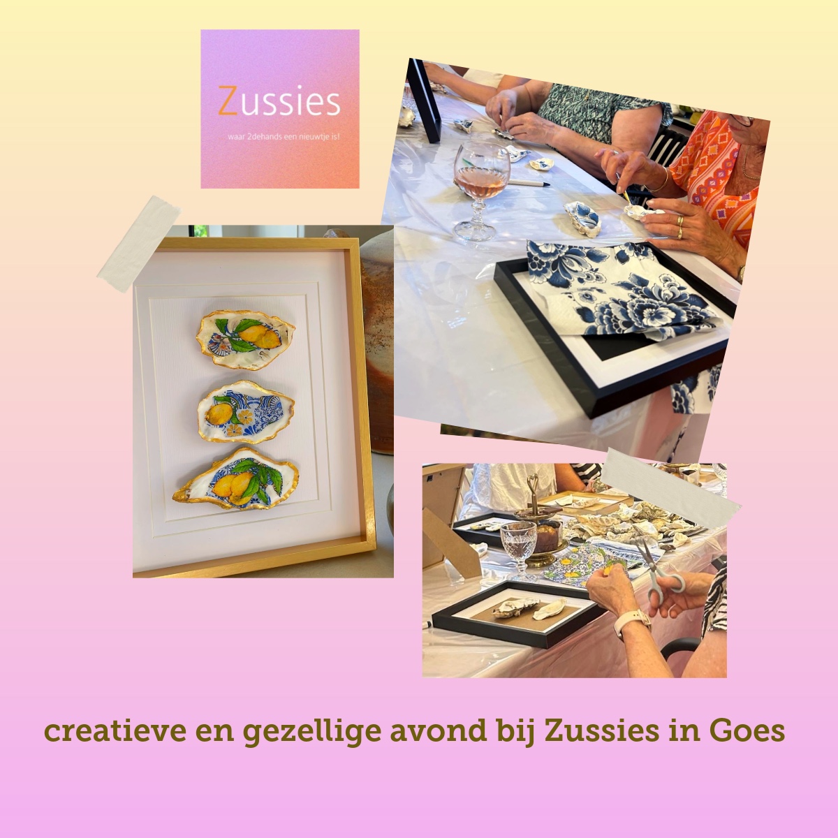creative avond bij Zussies in Goes